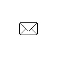 an envelope icon on a white background